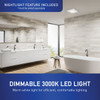 Whisper Choice 130-150 Cfm Led Bath Fan RG-C1315LA 555598
