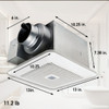 Panasonic Whisper Suite 110 CFM Bathroom Exhaust Fan with Motion Sensor RG-E110THA 532000