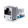 Hubbell Premise Wiring Modular Jack,0.875 in H,Gray HXJ6GY