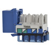 Hubbell Premise Wiring Modular Jack,0.875 in H,Gray HXJ6GY