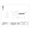 Eye Bolt With Shoulder, 5-8"-11, 3 in Shank, 1-3-8 in ID, Steel, Plain  U16000.062.0300