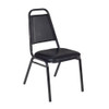 Cain Square Table & Chair Set, Wood, Metal, Vinyl Top, Mahogany  TB3030MH29BK
