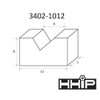 Hhip 12 X 6 X 8" Cast Iron V-Block Set 3402-1012