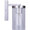 Canarm Britton 1-Light Brushed Nickel Vanity Bath Light Fixture, Clear Glass IVL1234A01BN 515723