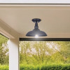 Canarm Valec Type A 100W Black Outdoor Ceiling Light Fixture IOL695BK 554255