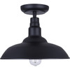 Canarm Valec Type A 100W Black Outdoor Ceiling Light Fixture IOL695BK 554255