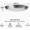 Feit 9 In. Brushed Nickel LED CCT Dimmable Flush Mount Ceiling Light Fixture FM9/5CCT/NK 527724