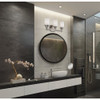 Canarm Lyndi 3-Light Brushed Nickel Vanity Bath Light Fixture, Etched Glass IVL408A03BN 557596