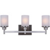 Canarm Lyndi 3-Light Brushed Nickel Vanity Bath Light Fixture, Etched Glass IVL408A03BN 557596
