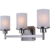 Canarm Lyndi 3-Light Brushed Nickel Vanity Bath Light Fixture, Etched Glass IVL408A03BN 557596