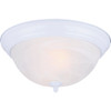 Canarm 13 In. 2-Light White Alabaster Glass Flush Mount Ceiling Light Fixture