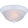 Canarm 13 In. 2-Light White Alabaster Glass Flush Mount Ceiling Light Fixture IFM413WH 531485