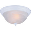 Canarm 13 In. 2-Light White Alabaster Glass Flush Mount Ceiling Light Fixture IFM413WH 531485