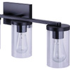 Canarm Britton 4-Light Black Vanity Bath Light Fixture, Clear Glass IVL1234A04BK 535082