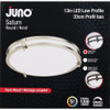 Juno Saturn 13 In. Matte Black Round Semi-Flush Mount Light Fixture *287PRX 563492