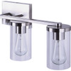Canarm Britton 4-Light Brushed Nickel Vanity Bath Light Fixture, Clear Glass IVL1234A04BN 537939