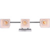 Canarm Hartley 3-Light Brushed Nickel Vanity Bath Light Fixture, Flat Opal Glass IVL472A03BN 550924