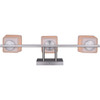 Canarm Hartley 3-Light Brushed Nickel Vanity Bath Light Fixture, Flat Opal Glass IVL472A03BN 550924