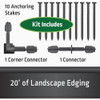 Plus 4.5"x20' Blk Plus Edging 35320 706118