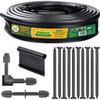 Master Mark Pro 5 In. x 20 Ft. Black Plastic Edging Kit with YardPack 35920
