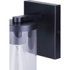 Canarm Britton 1-Light Black Vanity Bath Light Fixture, Clear Glass IVL1234A01BK 503270
