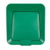 23 gal Square Recycling Can, Flat with Top Opening, Black, 1 Openings  2078992
