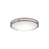 Afx LED Flush Mount, 14 in D, Silver, Steel CAF14L5AJUDSN