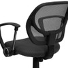 Mesh Task Chair, 15-1-2" to 19-1-2", Fixed Arms, Gray  WA-3074-GY-A-GG