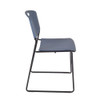 Regency Zeng Ultra Compact Metal Frame Armless Stackable Chair - Blue, PK50  4400BE50PK