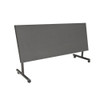 Kobe Rectangle FlipTop Table, 72" W, 29" H, Laminate Top, Gray MKFTM7224GY44BK