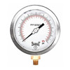 Industrial Pressure Gauge, 0 to 160 psi, 4 in Dial, 1/4 in NPT, Bottom Location