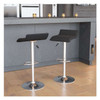 Flash Furniture Black Vinyl Barstool,PK2 2-DS-801-CONT-BK-GG