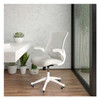 Flash Furniture Light Gray Mesh Mid-Back Chair BL-X-5M-WH-GY-GG