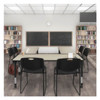 Rectangular Mobile Tables, 66 W, 24 L, 23-34 H, Wood, Metal, Maple