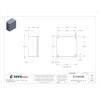 Screw Down Clamps Electrical Enclosures, 12 in H, 6 in D, 12 in W, 12, 3R, 4, 4X  A1212CHNFSS