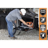15x13x30 Inch Black Steel Underbody Truck Box with T-Handle  1703324