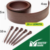 Master Mark 5 In. x 20 Ft. Brown Terrace Board Lawn Edging with Stakes 95320 761578