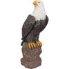 Alpine 27 In. Eagle on Rocks Garden Statue JUM582