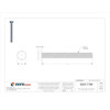 Grade 5, 5-16"-18 Hex Head Cap Screw, Zinc Plated Steel, 3 in L, 50 PK  U01210.031.0300
