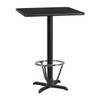 Square Laminate Table, Laminate, Wood Grain