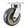 Kingpinless Swivel Plate Caster,Polyurethane,750 lb
