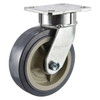 Kingpinless Swivel Plate Caster,Polyurethane,750 lb