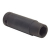 WESTWARD 1/4 in Drive Impact Socket Deep Socket, Black Oxide, Steel,15 mm