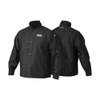 Welding Jacket, Cotton, 9 oz, 30 in Length, Button Closure, 1 Pockets, Black, XL  K2985-XL
