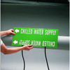 Brady Pipe Marker,Condensate Drain,2in H,2in W 4036-C