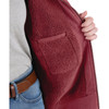 Berne Women's Small Sangria Sherpa-Lined Full-Zip Hooded Sweatshirt WSZ114SGAR360 714653 Berne Women's Small Sangria Sherpa-Lined Full-Zip Hooded Sweatshirt WSZ114SGAR360 714653