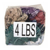 Recycled Cotton Cloth Rag 4 lb. 7-9/10" x 9-4/5", Assorted
