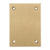 Box Cover, Floor Box Type, 1 Gang, Metallic, Blank Cover Type