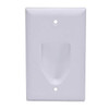 Monoprice Wall Plate, Cable, Recessed, 1G, Wht 3997
