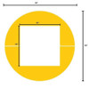 Sentry Column Protector, Yllw, 16inLx16inW, LLDPE CS3342-16S